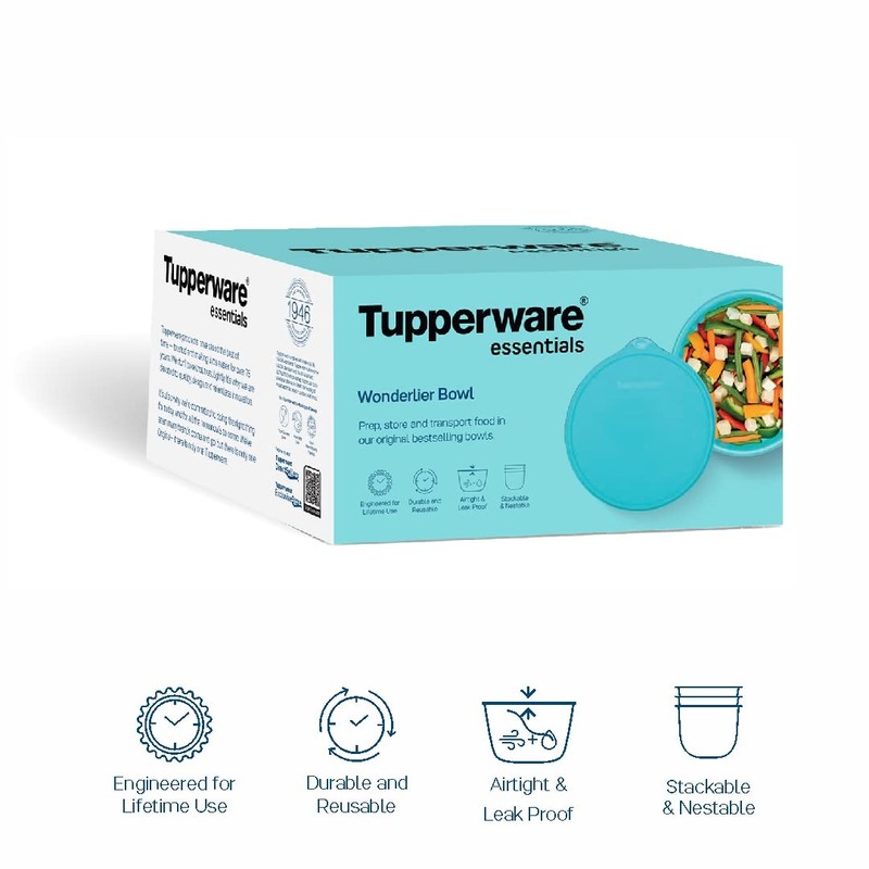 Tupperware Wonderlier Bowl 1.75 Ltr (Set of 1), Sky Blue