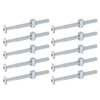 sourcing map 10Pcs Bed Frame Bolts, M6 x 75mm Hex