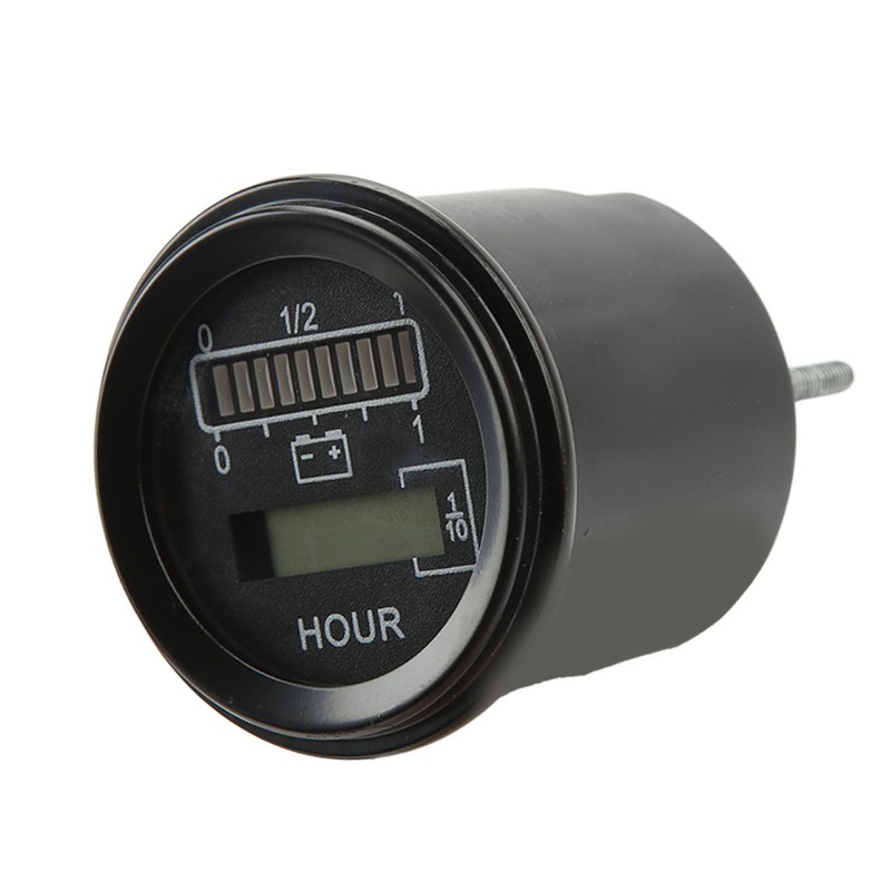 24V Round Battery Gauge 10 Levels LED Battery Indicator for