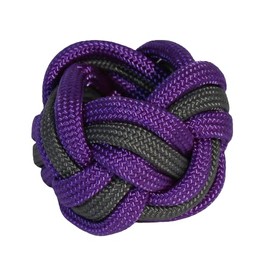 Handmade Neckerchief Slide Woggle for Scouts Paracord Turks Head Knot Pink Purple (Purple Grey)
