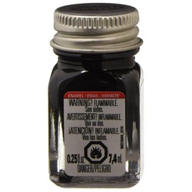 Testors Pintura esmaltada negra brillante Testor