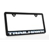 Jeep Trailhawk UV Printed Black Plastic License Plate Frame -