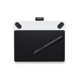 Wacom Pen Tablet - Intuos Draw - Pen Input Only - Drawing Introduction Model - Small - White - CTL-490/W0
