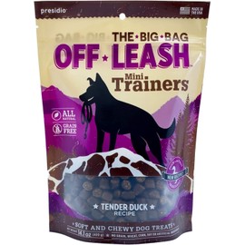 Off-Leash, Mini Trainers Tender Duck Dog Treats, 12 Ounce