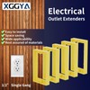 XGGYA Single Gang Receptacle Outlet Box Extenders 1/2",Include 2Screws (6-32