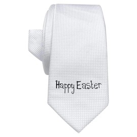 Azeeda 'Happy Easter Text' White Tie/Necktie with Gift Box (AT00000942)