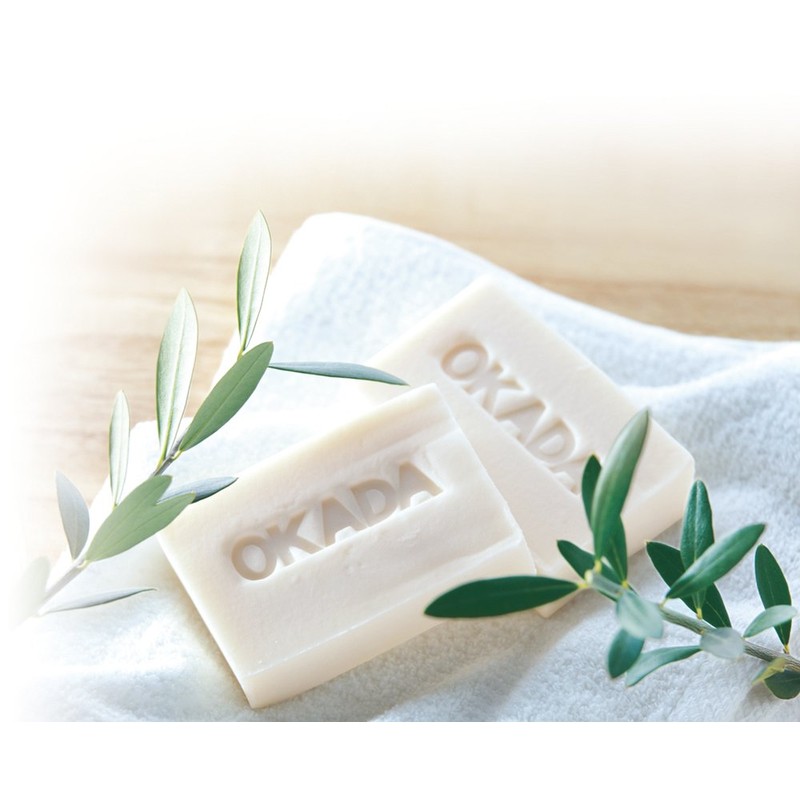 OKADA Olive Oil 100% Okada Soap, 0.7 oz (20 g)