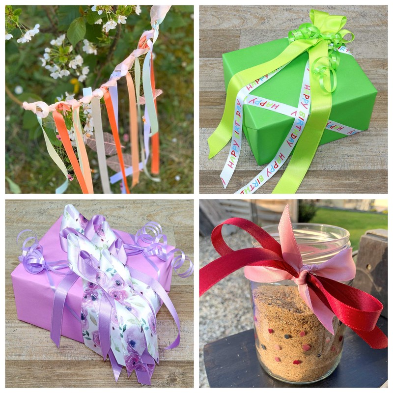 Prasent 25 mm 25 m Satin Double Face Ribbon Roll,