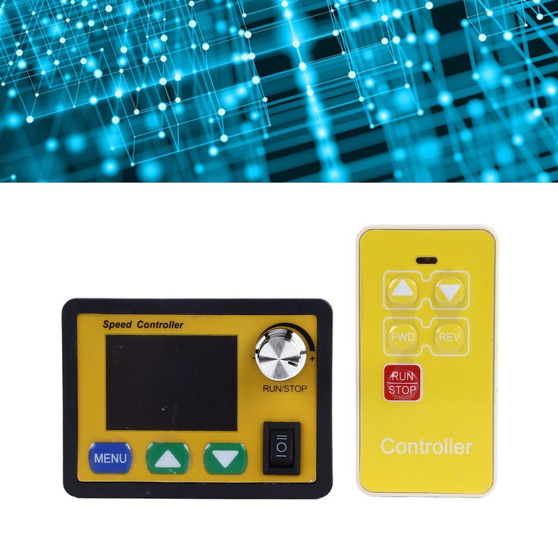 DC Motor Speed Regulator CW CCW LCD Display Button Knob