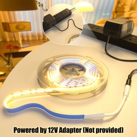 PWAYTEK Led Strip Lights: 6.56ft/2M (1 Rolls) 3000-6000k warm Lights Strip for Bedroom, Desk, Indoor Room Bedroom,cloakroom