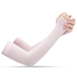 6 Pairs Arm Sleeves UV Sun Protection Arm Sleeves for Men & Women to Cover the Arms to Protect Your Skin from Sun, rose