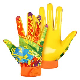 SLF Milan Colorful Sticky Football Receiver Gloves