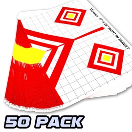 Highwild Sight in Shooting Range Paper Target - 17X25 Inches - Suitable for Handguns, Rifles, Airguns, BB Guns (50 Pack)