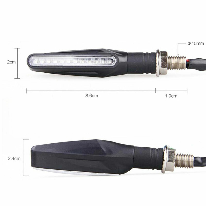 JMTBNO For Honda XR650L Kawasaki Motorcycle Turn Signals Indicator Light