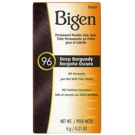 Bigen Permanent Powder Hair Color 96 Deep Burgundy 1 ea 0.21 oz