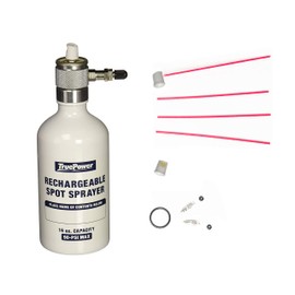 TruePower Reusable Refillable Multipurpose Aerosol Compressed Air Spray Bottle for Cleaning and Lubrication - Nozzles, Tubes, Valve Replacements, 16 oz