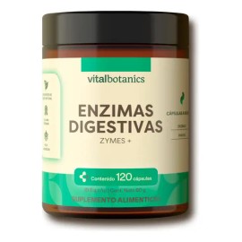 Enzimas Digestivas Con Papaya C/ 120 Caps | Vitalbotanics Sabor Sin sabor