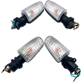 FJmark General Purpose Turn Signal Honda Genuine Type VTR250 Jade JADE CB-1 CB400SF Hornet CB750 (Clear Lens 4)