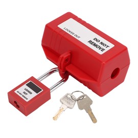 Plug Lock Box with Padlock 100?220V Electrical Plug Lockout Device with 38mm Padlock Key for Industrial Electric Power