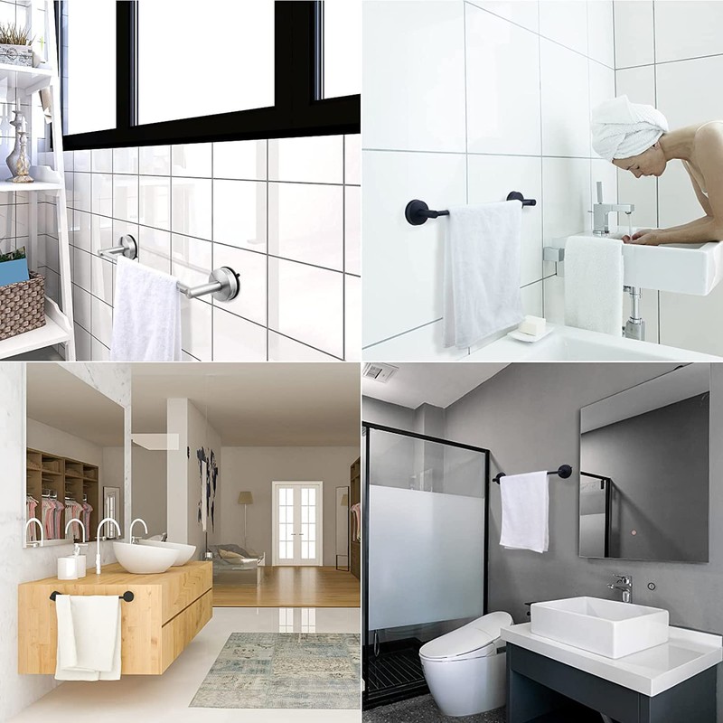 DGYB Suction Cup Towel Bar for Bathroom 17 Inch Set