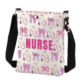 BNQL Nurse Coquette Crossbody Bag Nurse Graduation Gifts Nurse Medical Assistant Gifts Nurse Week Gift Nurse Cell Phone Bag