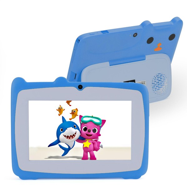 C idea Android 12 Tablet For Kids,7 Inch Kids Tablets Age 3-7, 32GB RAM 2GB ROM(Expanded To 32GB) Children Tablet/IWAWA Per-Installed For Toddler Educational And Entertainment/Dual Camera(Blue)