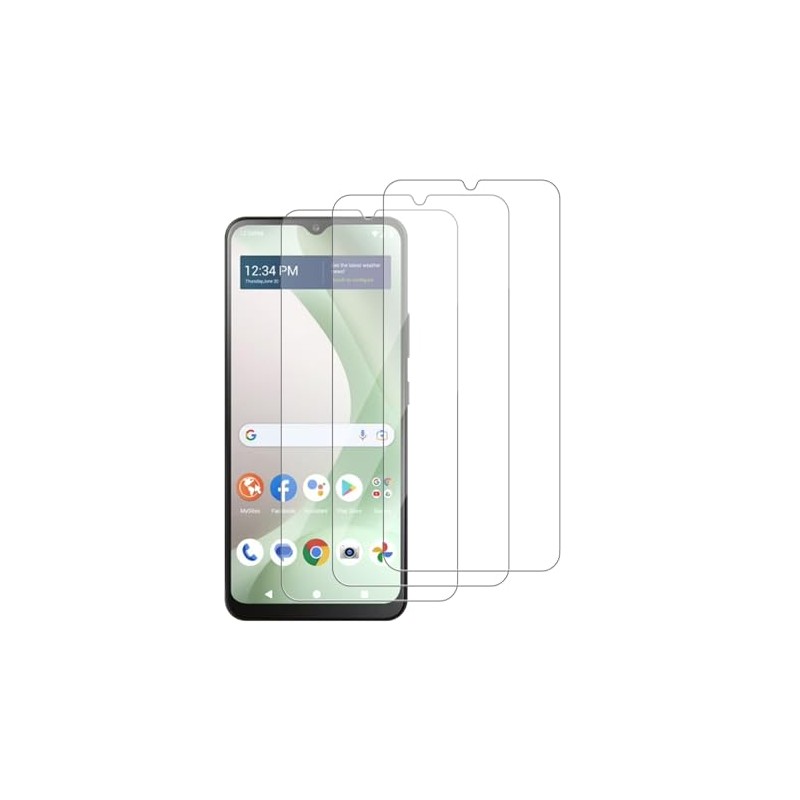 WowFluy 3 Pack for Blu View 5 Tempered Glass Screen