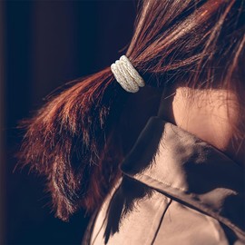 ZKGYUS Hair Bobbles, Pack of 10 Women's Hair Bobbles, Hair Scrunchie Bracelet, Elastic Braid Elastic, Stylish Ponytail Holder for Women and Girls