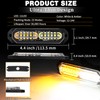 Afurkuot 8 PCS White & Amber Strobe Light Beacon Light
