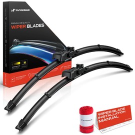A-Premium 24" and 20" Windshield Wiper Blades Compatible with Toyota Tacoma 2024-2025 - TLP Connector, with Wear Indicator & Towel, Left and Right (Pack of 2)