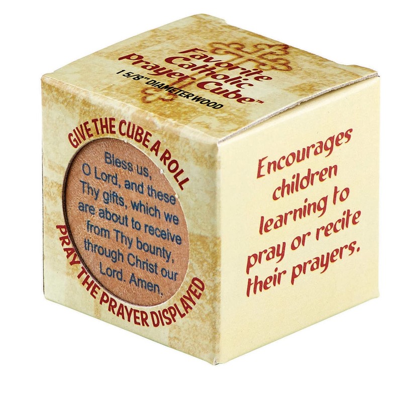 Christian Brands Growing in Faith Small Wooden Prayer Cube, 1.75"