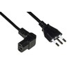 10A 90 Degree IEC 1.8m Italian Plug Power Cable