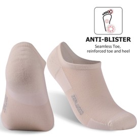 ZEAL WOOD Mens Merino Wool No Show Ankle Athletic Running Socks for Men Womens Tennis Golf Hiking Socks Women Moisture Wicking Low Cut Wool Socks 3 Pairs-White M