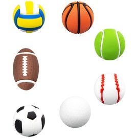 3D Sport Decoration Charms Basketball Soccer Golf Baseball Volleyball Football Tennis Gift for Boys Girls Kids Teens Men Women Adults