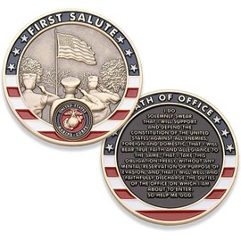 Coins For Anything Marine Corps First Salute Challenge Coin USMC
