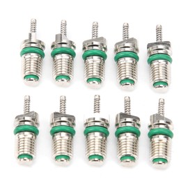 Valve Core for Air Conditioning, R1234Yf Valve, Only R134A 2 Valve Core, R134A Valve Core A/C, Other Accessories, 10 x Valve Insert Needles for Car Air Conditioning, High Pressure Resistant for R134A