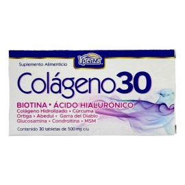 Colageno Hidrolizado Biotina Ácido Hialurónico 30 Tabs Ypenz