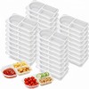 Blushtier 50 Sets 9 oz Reusable Snack Containers with Lids,