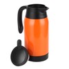 Orange Car Electric Kettle Temperature Display Car Boiling Cup Travel