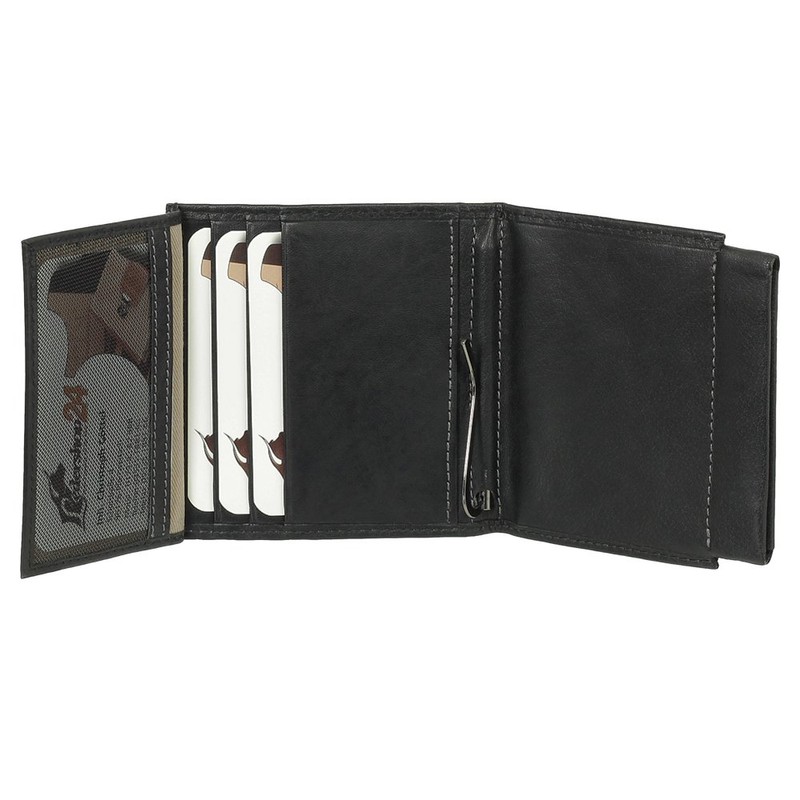 Sporty Leather Dollar Clip Men's Wallet Money Clip Wallet with