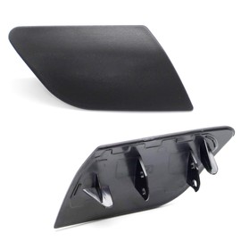 iJDMTOY Unpainted/Primed Front Bumper Headlight/Headlamp Washer Nozzle Cover Cap Replacement Compatible with Volkswagen 2006-2009 MK5 GTI, Rabbit, 2006-2010 Jetta