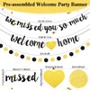Navy Blue Silver Welcome Home We Missed You Decoration Kit