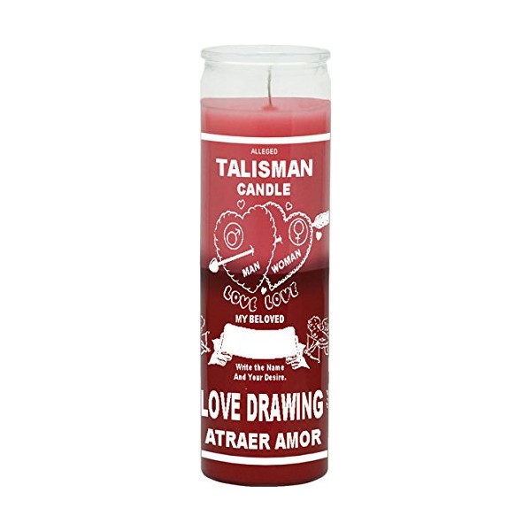 INDIO Love Drawing/Talisman Pink/Red Candle - Silkscreen 2 Color 7 Day
