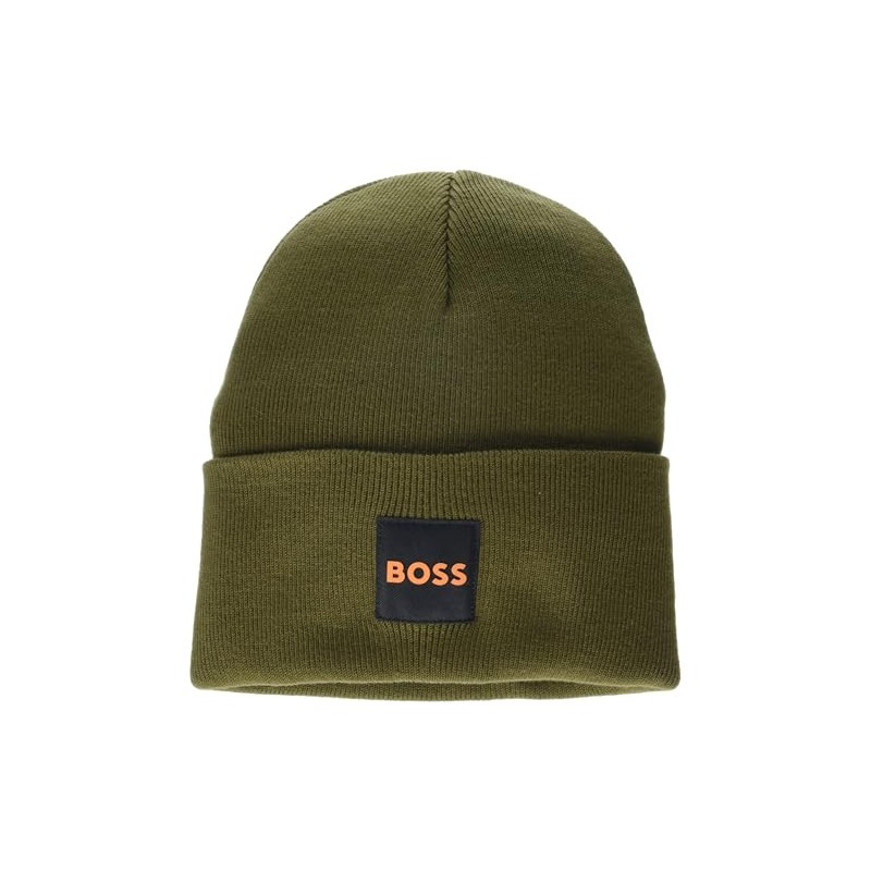 BOSS Square Logo Double Layer Beanie