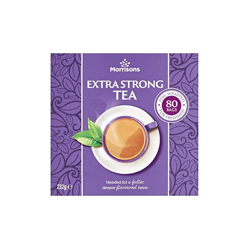 Morrisons Extra Strong Tea Bags 80's 232g