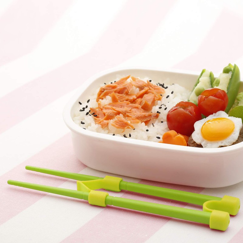 Noji First Time Chopsticks, S (7.1 inches (18 cm), Green,