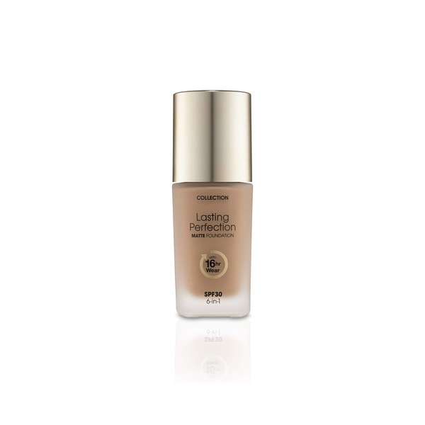 Collection Cosmetics Lasting Perfection Matte Foundation, Full Coverage, 27ml, Chestnut