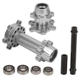 RC Motorcycle Wheel Hex Hubs Aluminum Front Rear Wheel Hex Hub for LOSI 1/4 Promoto MX Electric Motorcycle Modification Upgrade Silver