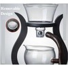 Lazy Kungfu Drip Teapot Magnetic Semi-Automatic Glass Teapot Wooden Glass