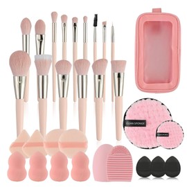 LHLXZQ Makeup Brush Set, 30 Pieces Professional Makeup Brushes Set, Gift Set for Face, Foundation, Blush, Eyeshadow, Contour, Concealer, Whitening, Beauty Egg, Random Colour